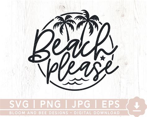 beach please svg